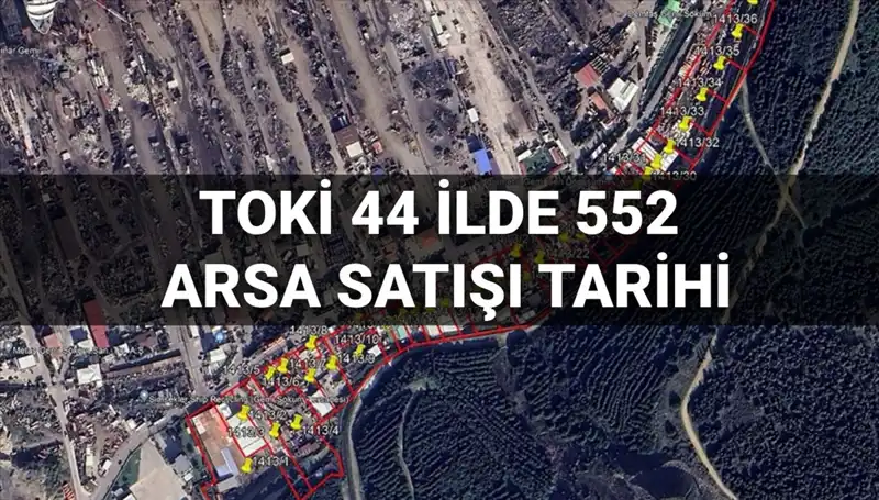 TOKİ, 44 İlde 552 Arsa Satışı ile Yatırım Fırsatları Sunuyor!