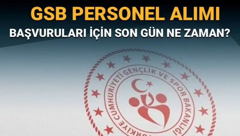 Gençlik ve Spor Bakanlığı Personel Alımı Başvurusu İçin Son Gün Ne Zaman?