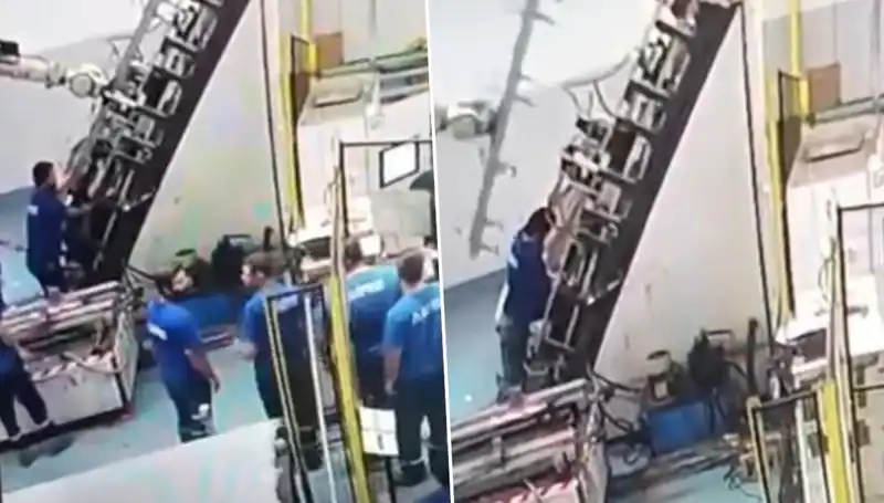Fabrikada Şok Edici Kaza: Çalışanın Sırtına Makine Saplandı!