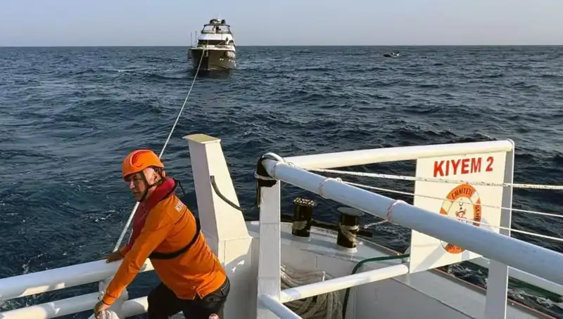 Marmaris Açıklarında Sürüklenen Tekne Korku Dolu Anlar Yaşattı
