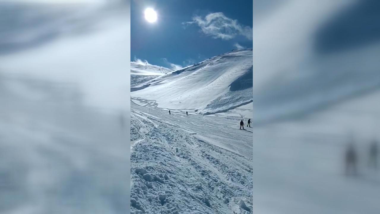 Palandöken Kayak Merkezi'nde Çığ Düştü